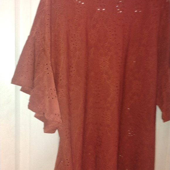 Ruby Rd. Women's Rust Blouse - Picture 7 of 9